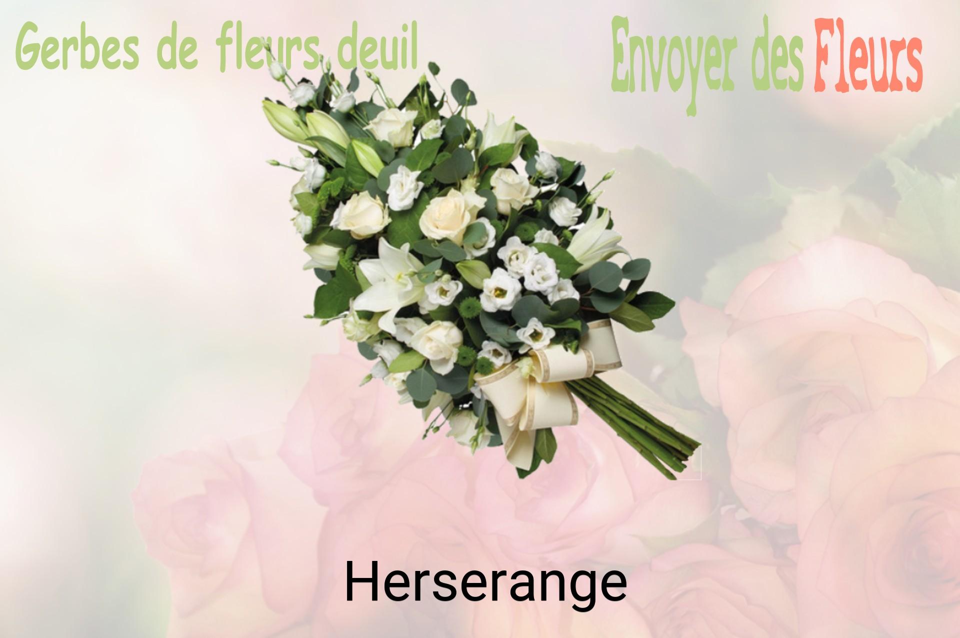 Gerbe de fleurs de deuil livrée à Herserange
